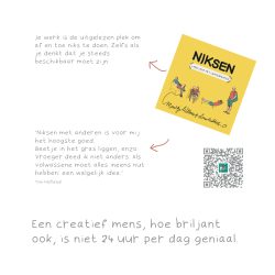 Een creatief mens, hoe briljant ook, is niet 24 uur per dag geniaal, Relax!